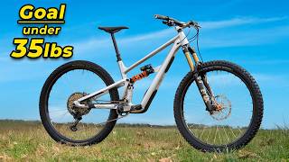 My Mountain Bike is too heavy, so let's fix that.
