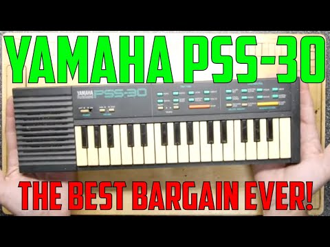 RARE, VINTAGE YAMAHA PORTASOUND PSS-30 ELECTRONIC KEYBOARD c1980s - GOOD, FULLY WORKING WITH BOX image 4