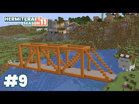 Unstable span bridge! More days of Christmas! — HermitCraft 11: ep 9