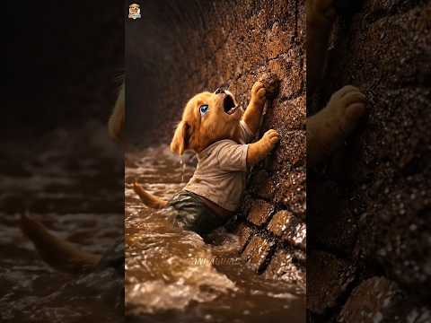 This puppy's bro have no cash to buy someone's help, so the rich men make fun of him #animahal