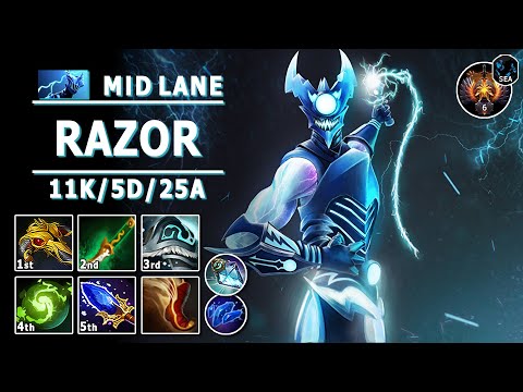 Razor Mid Lane | 7.32c | Pos 2 Razor Play | Dota 2 Immortal Gameplay