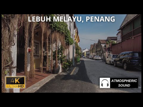 [4K] Caminhando por um município malaio na Chinatown de Penang? | Locais históricos