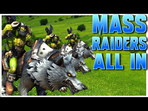 Grubby | WC3 | Mass Raiders ALL IN!