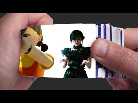 Wednesday Addams Joins Squid Game Flipbook