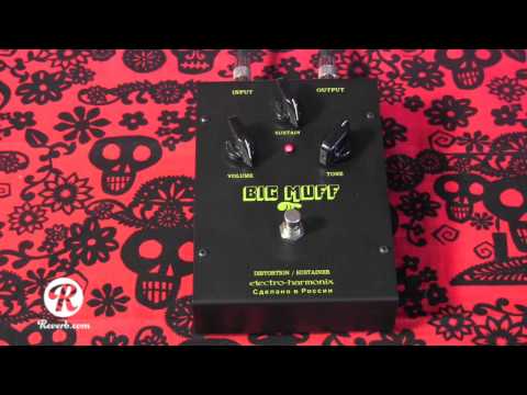 Electro Harmonix Black Russian Big Muff Pi fuzz pedal demo with Kingbee Strat
