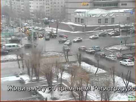 Orenbrg vehal avtobus PAZ v stolb 56mvdru