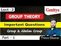 Group Theory Examples Of Group And Abelian Group Ganitya