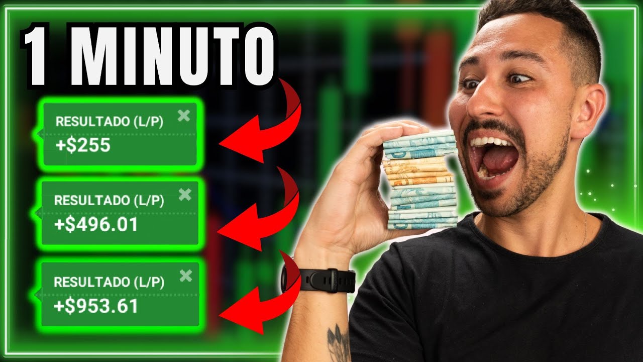 💸 Como ganhar R$100 (ou mais) 𝗘𝗠 𝟭 𝗠𝗜𝗡𝗨𝗧𝗢 TODO DIA em Opções Binárias