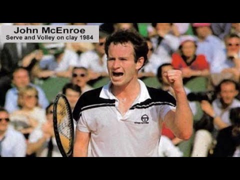 John McEnroe Serve and Volley on clay 1984