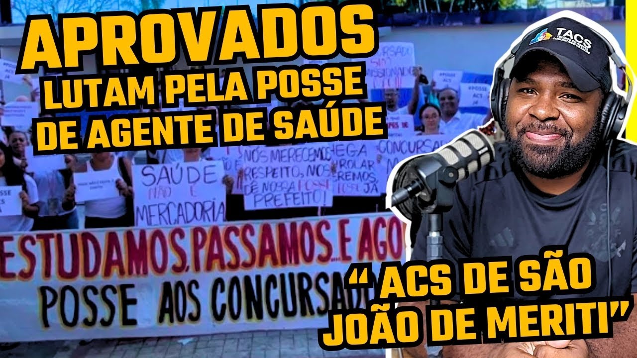 Aprovados ao Cargo de Agente de Saúde de João de Meriti-RJ Fazem Protesto Em Frente a Prefeitura