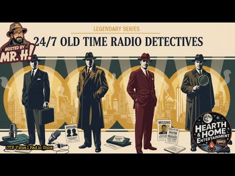 24/7 Livestream: Legendary Old Time Radio Detectives | Johnny Dollar, Philip Marlowe & More