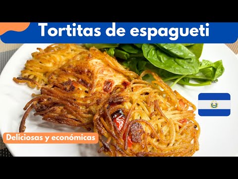 Tortitas de Espagueti: Receta salvadoreña deliciosa, económica y rendidora #tortitas #espagueti