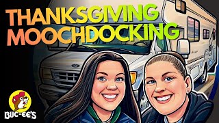 RV Life Vlog Moochdocking For Thanksgiving | Road Trip To Buc-ee's Trying New Food