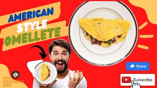 Simple American-style omelette | American egg omelette  #bijnor #youtube #food #india #viral