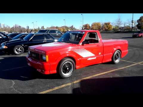 Truck #2992 Marlboro Syclone and 2 GMC Typhoons @ rise n drive chicago