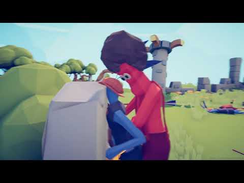 Wheelbarrow guy chooses other methods of attack - Totally Accurate Battle Simulator