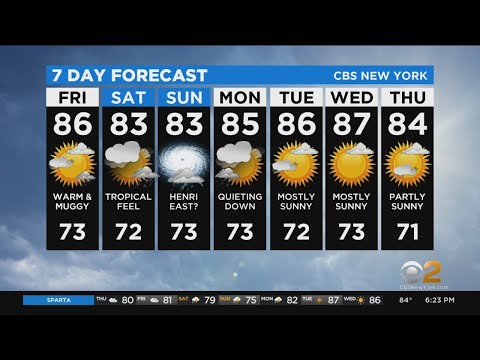 New York Weather: CBS2 8/19 Evening Forecast at 6PM