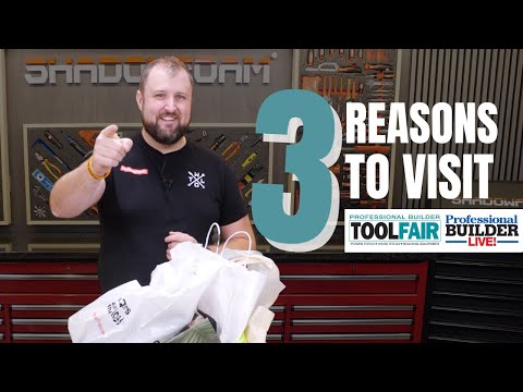 Shadow Foam's TOP 3 REASONS to Visit Toolfair & ProBuilderLive 📣