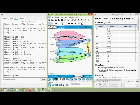 11.7.5 Packet Tracer - Subnetting Scenario