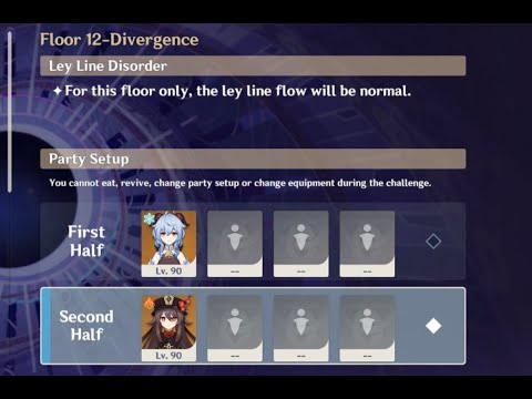 New 2.1 Spiral Abyss Floor 12 Hutao & Ganyu Solo 9 Stars