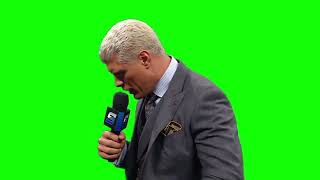 Cody Rhodes "I posted something on social media...it was over analyzed..." green screen