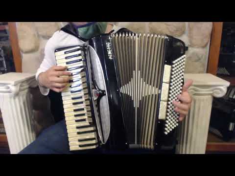 4729 - Black Acmette Piano Accordion LMMH 41 120 $1199