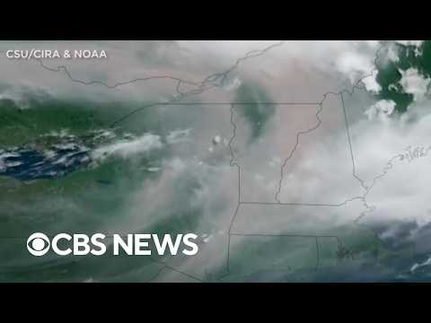 The status of wildfire smoke as it begins to down eastern U.S.