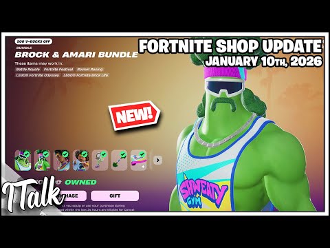 Fortnite Shop *NEW* BROCK & AMARI SKINS! [January 10th, 2026] (Fortnite Chapter 7)