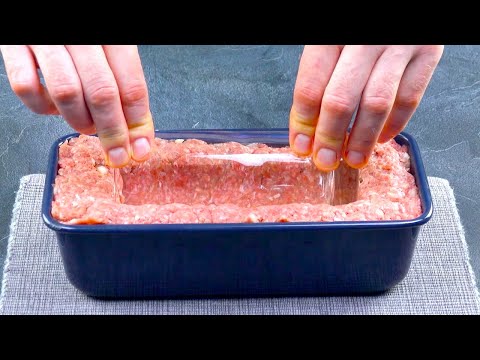 Push A Glass Into The Meat & Fill It With These 4...