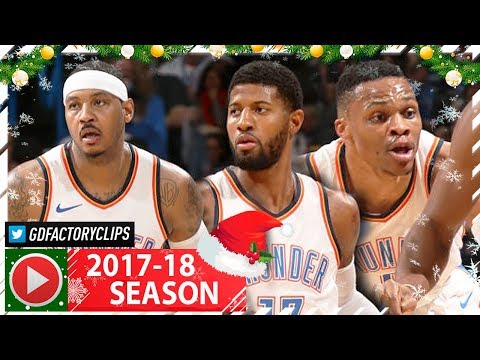 Russell Westbrook, Carmelo Anthony & Paul George BIG 3 Full Highlights vs Jazz (2017.12.20) - EASY!