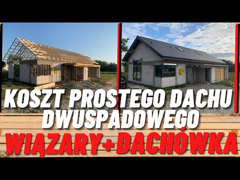 ILE KOSZTUJE PROSTY DWUSPADOWY DACH? | KOSZTY BUDOWY 2022 | WIĄZARY I DACHÓWKA CERAMICZNA|WYMARZONY5