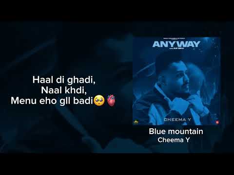Blue mountain || Cheema Y, New Punjabi song 2024 Lyrical video