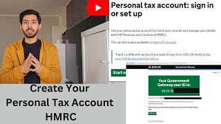 HMRC - Personal Tax Account UK Creation / international student /Step by Step/On Provisional licence