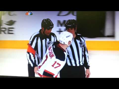Devils vs. Rangers 4/21/13 Season's over and marty chant and Pete Deboer ejection part 4