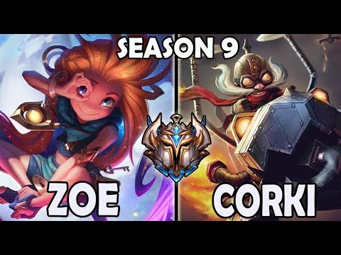 SKT Faker ZOE vs CORKI (MID) Ranked Challenger Korea