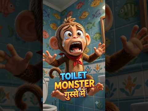 Toilet Monster Attacks Mokimo! 😂🚽 #shorts #shortsfeed