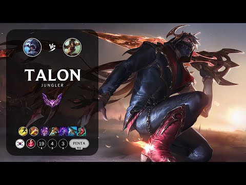 Talon Jungle vs Nidalee - KR Master Patch 13.1