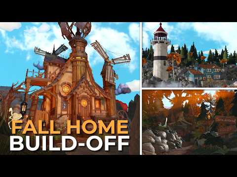 100 PLAYER fall house BUILD BATTLE in bloxburg...