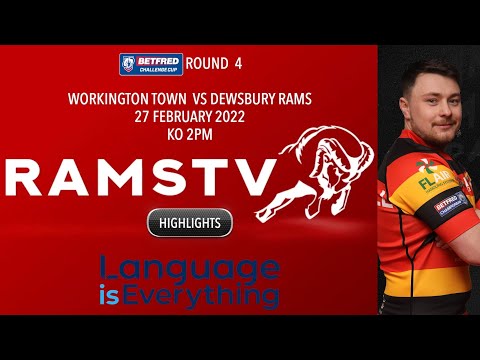 Highlights Workington Town vs Dewsbury Rams Challenge Cup Round 4 27/02/2022