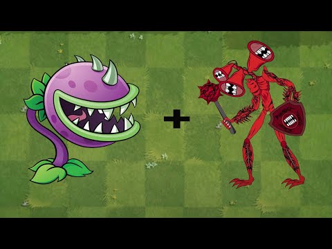 Siren Head Chomper Fusion Plants Vs Zombies Hack Animation