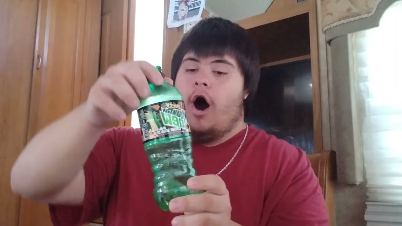 I CHUG ALL THE WAY DOWN OF MOUNTAIN DEW ZERO DIRTY CREAM SODA DEW