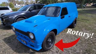 This 13B Rotary Powered Ford Escort Van is Insane!