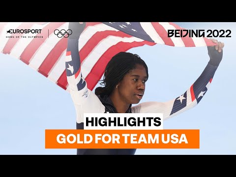 First Black Woman to win Individual Gold at Winter Olympics | 2022 Winter Olympics