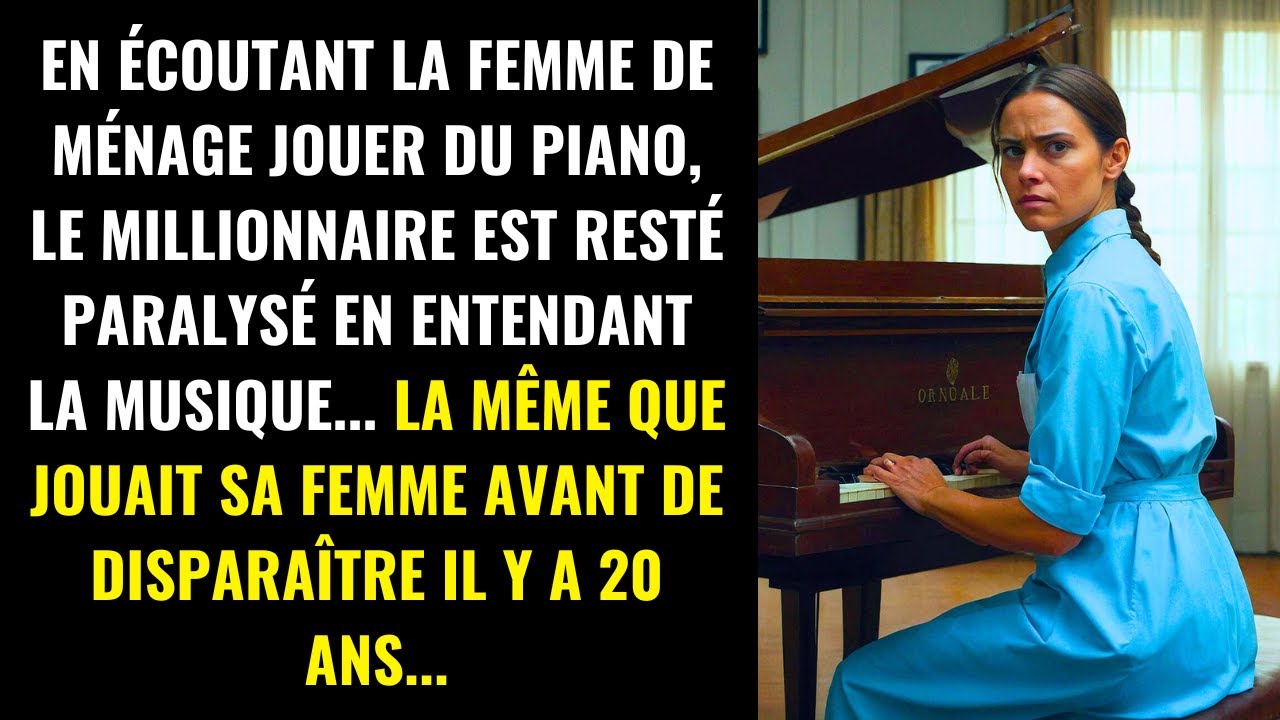 LE MILLIONNAIRE FUT PARALYSÉ EN ENTENDANT LA FEMME DE MÉNAGE JOUER LA MUSIQUE DE SA FEMME DISPARUE..