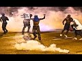 TEAR GAS - Looting Riots in Ferguson Missouri WAR.