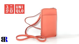 Uniqlo Faux Leather Wallet Mini Shoulder Bag - Unboxing | Orange