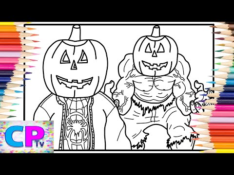 Miles Morales and Hulk Have Halloween Heads Coloring Pages/Andrah - bye bye [NCS Release]