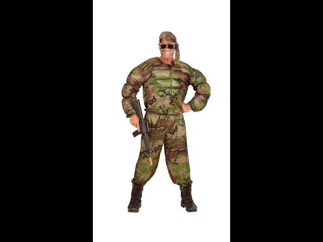 Muskel soldat kostume video