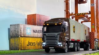 BRUDER Trucks UPS Scania CONTAINER Excavator lost track