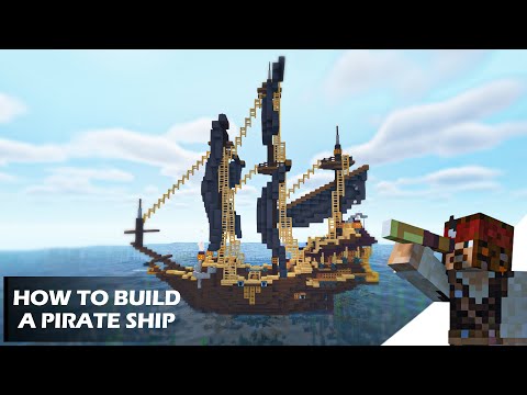 Minecraft: How to Build a Pirate Ship (Tutorial)
